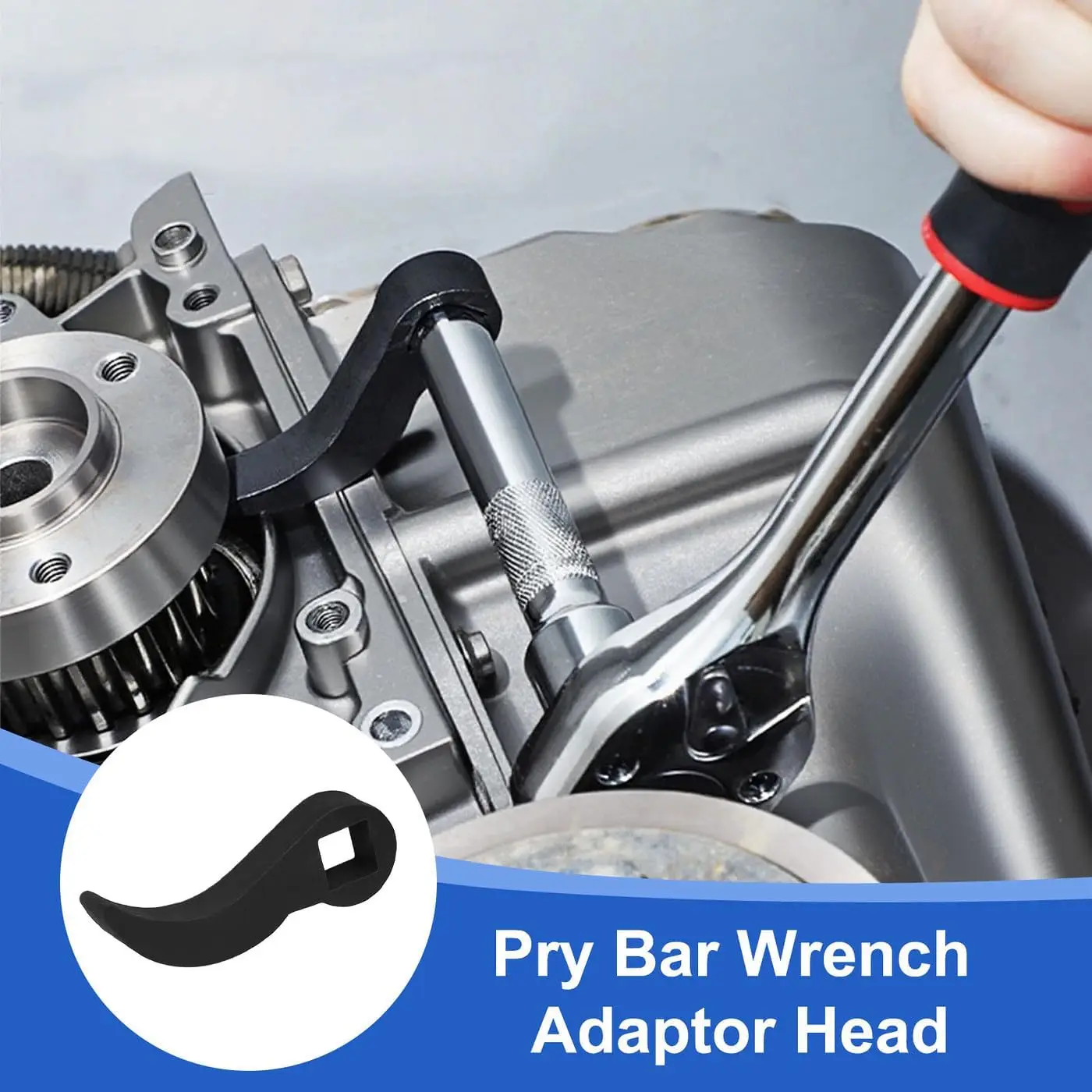 Angle Type Half Axle Disassembly Tool,Drive Pry bar Adapter used for Open-end Wrenches,Disassembling Axles Repair Tool