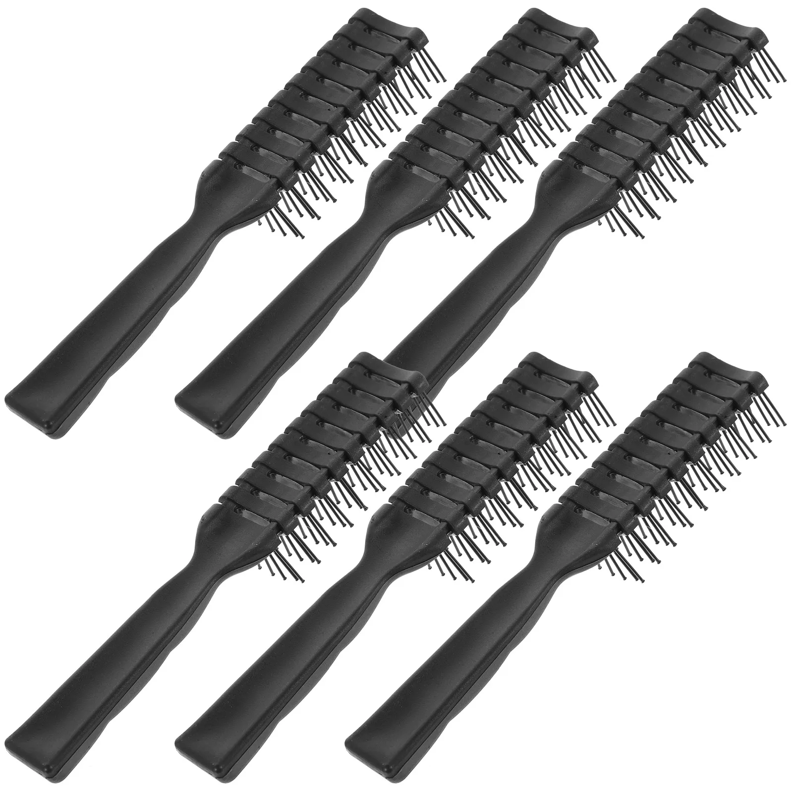 

6pcs Plastic Combs Lightweight Durable Hollow Design Hairdressing Styling Comb Portable Hair Combs For Women Ladies Girls Gift