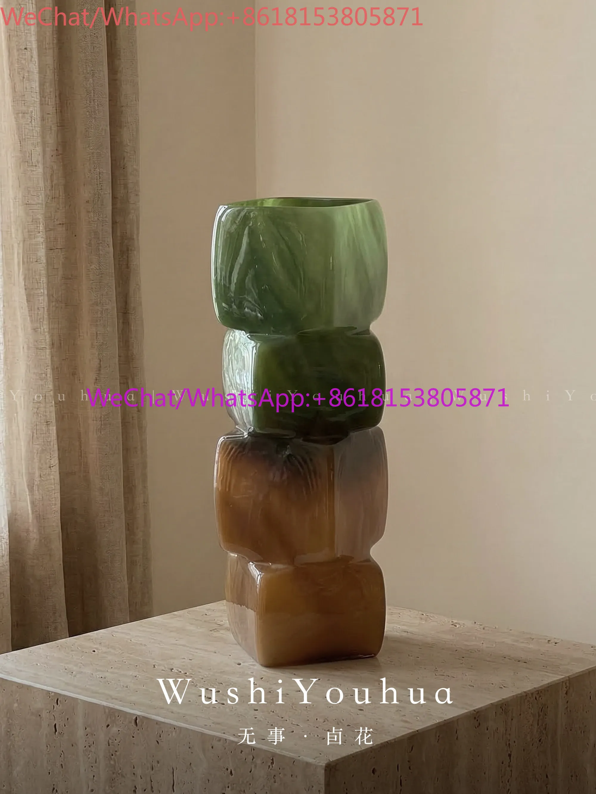 Song-style aesthetics, high-floor vase, stable mood, super good-looking, light luxury and high-end sense