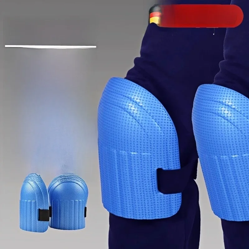 ひざまずく作業用の厚みのある膝パッド、防水性と保温性のあるフォーム膝プロテクター、建設作業員用、家庭用保護具