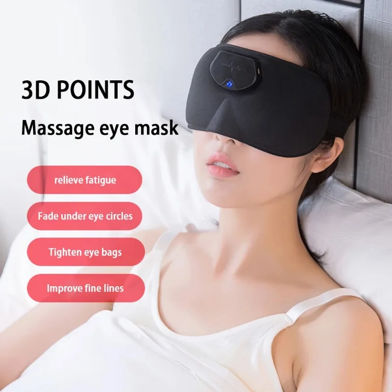 

Slaapmasker Sleeping eye Mask Pulse Smart Eye Mask Head Massager Sleep Device Travel Fashion Home Eye Mask Portable Charging