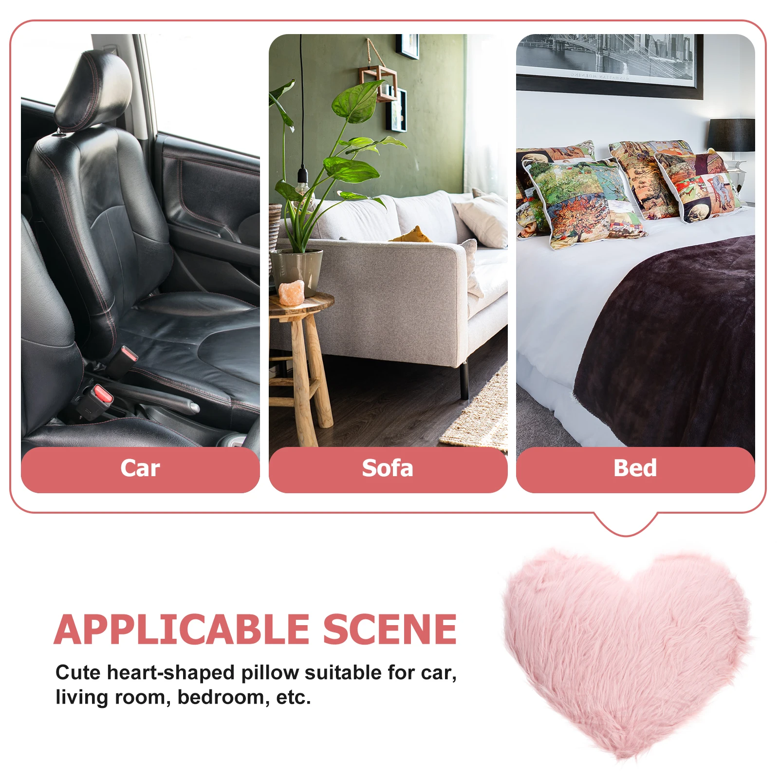 

Shaped Pillow Throw Pillows Home Decor Valentine Gifts Lovely Decorative Pillows For Couch Heart Cushion Soft Heart Shaped