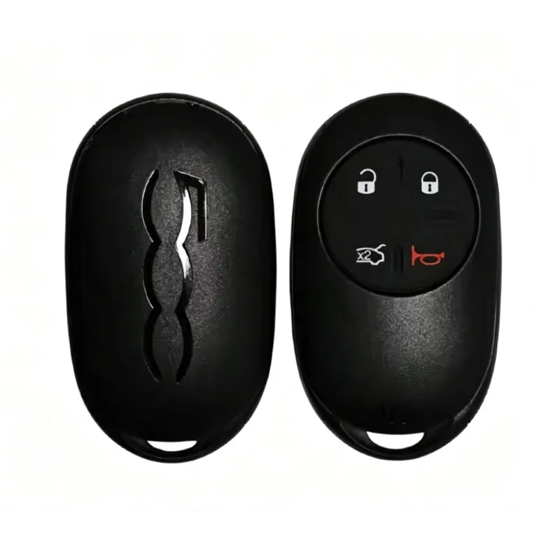 Remote Car Key Shell Case For Fiat 500 Keyless with Uncut Blade