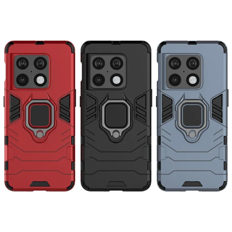 For Oneplus 10 Pro 5G Case Silicone Shockproof Bumper Armor Phone Case For One Plus 10 Pro 10Pro Magnetic Holder Ring Back Cover