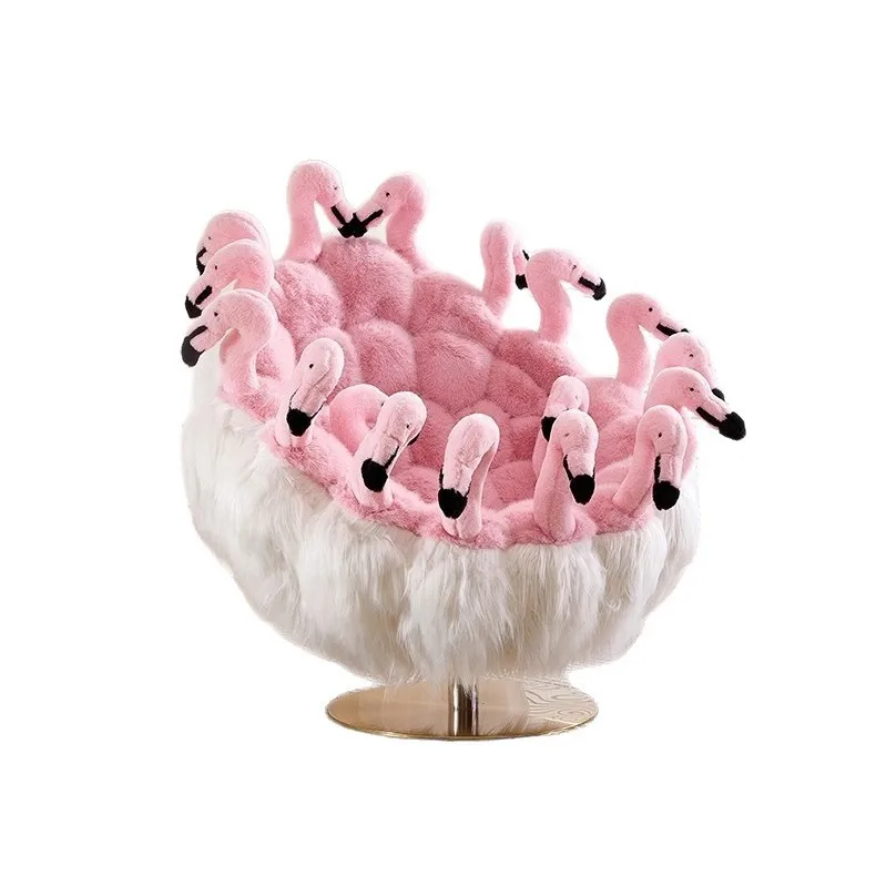 Single sofa chair rotatable flamingo chair personalized designer home lazy leisure chair beauty salon premium