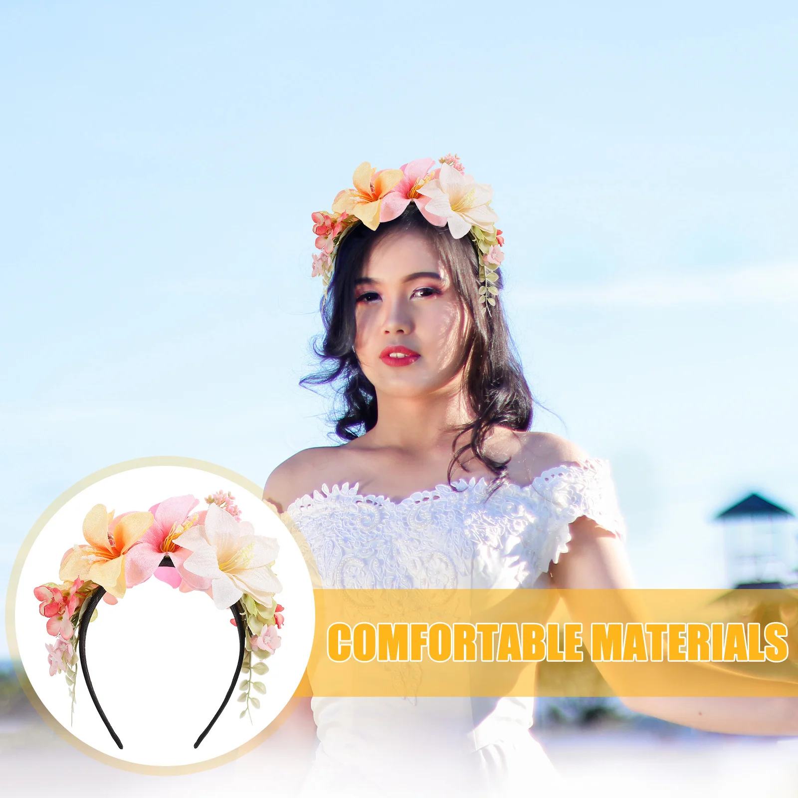 

Повязка на голову с цветочным принтом, прочная и удобная повязка для волос для вечеринки, элегантный праздничный аксессуар для женщин, повязки на голову с цветами для подростков