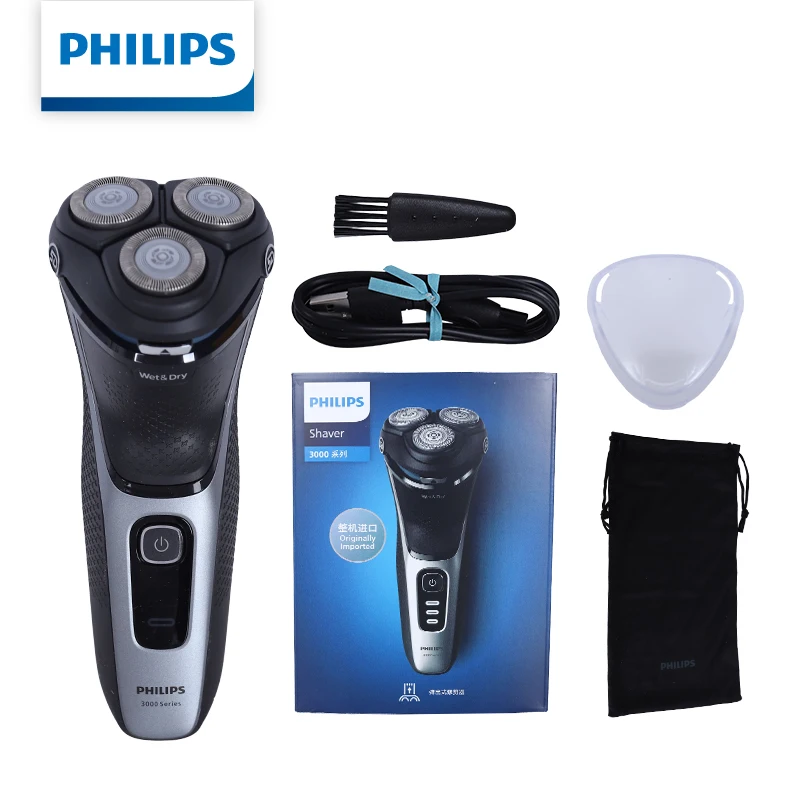Philips S3216/12 Electric Shaver 5D Floating Heads Wet & Dry Shaving1H Fast Charging 60 Mins Cordless Men's Razor