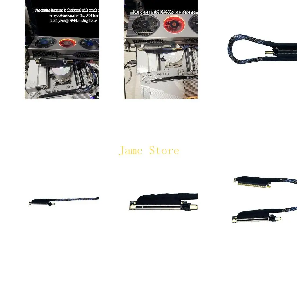 LX0B PCIE 5.0 X16 Extension Cable Supports Double Directional Bandwidth Durability