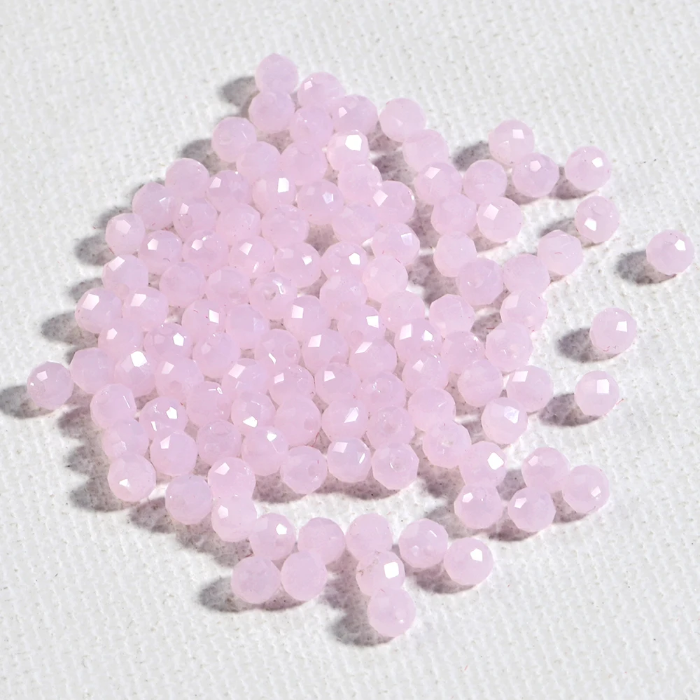 120 Stück Kristallglasperlen, Rondelle, aus Österreich, facettiert, lose, runde Perlen zum Basteln von Schmuck, für DIY-Halsketten und Armbänder. – Detail 6
