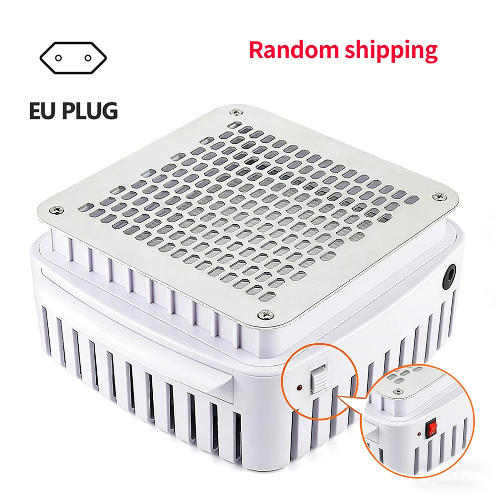 Professionele ingebouwde nagelstofafscheider Desktop nagelstofzuiger Gelnagels manicure bureauverzamelaar Afzuigventilator met filter