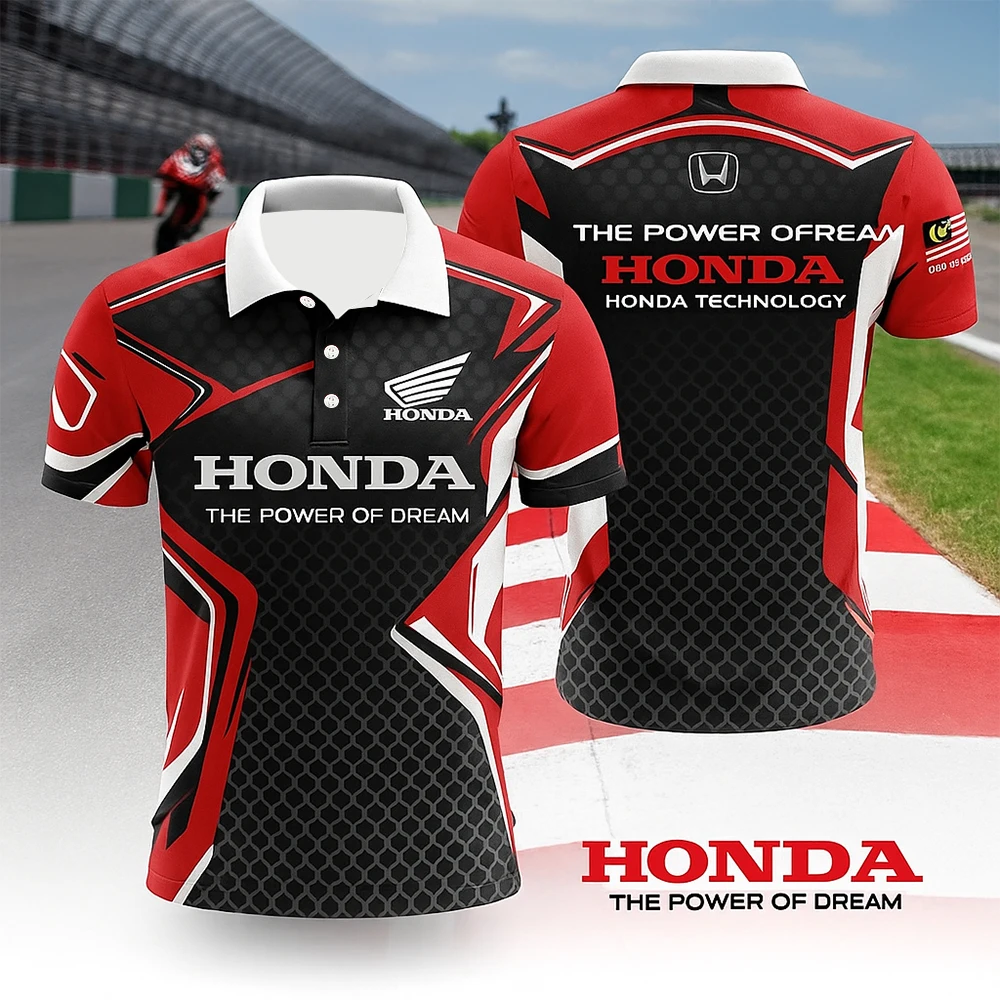 

Hot Trend Honda Racing Men’s Polo Shirt Comfortable Outdoor Streetwear Ideal for Sports and Casual Outfits
