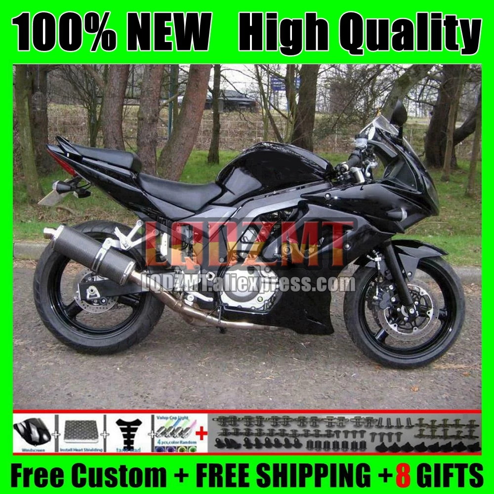 Glossy Black SV650S SV1000S For SUZUKI SV650 SV1000 S 03 04 05 06 07 08 19No.0  SV 650 1000 CC 2009 2010 2011 2012 2013 Fairing