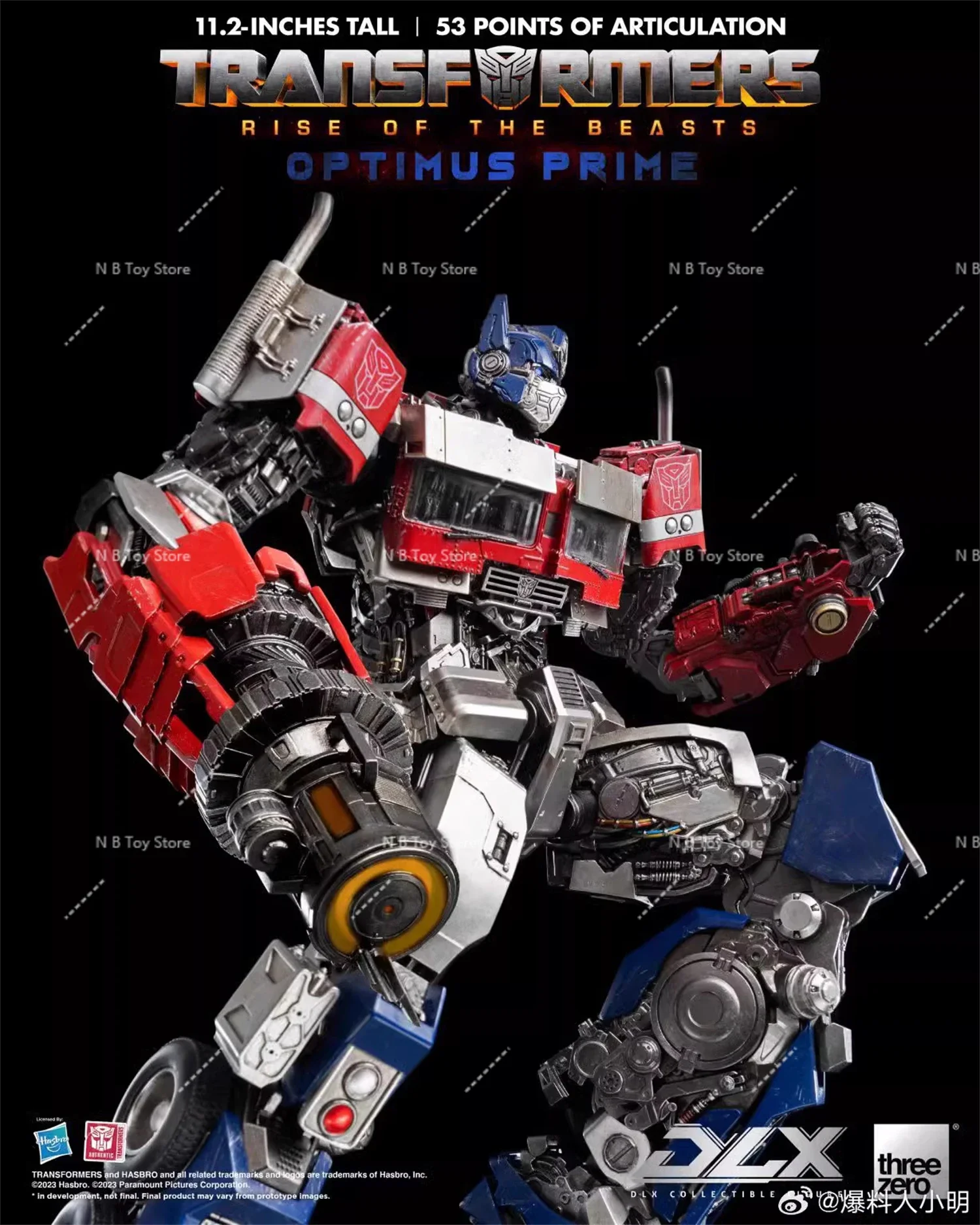 Original ThreeZero 3A G1 MDLX Transformation DLX T7 OP Prime 53 Points of Articulation High Quality Action Figure with Box