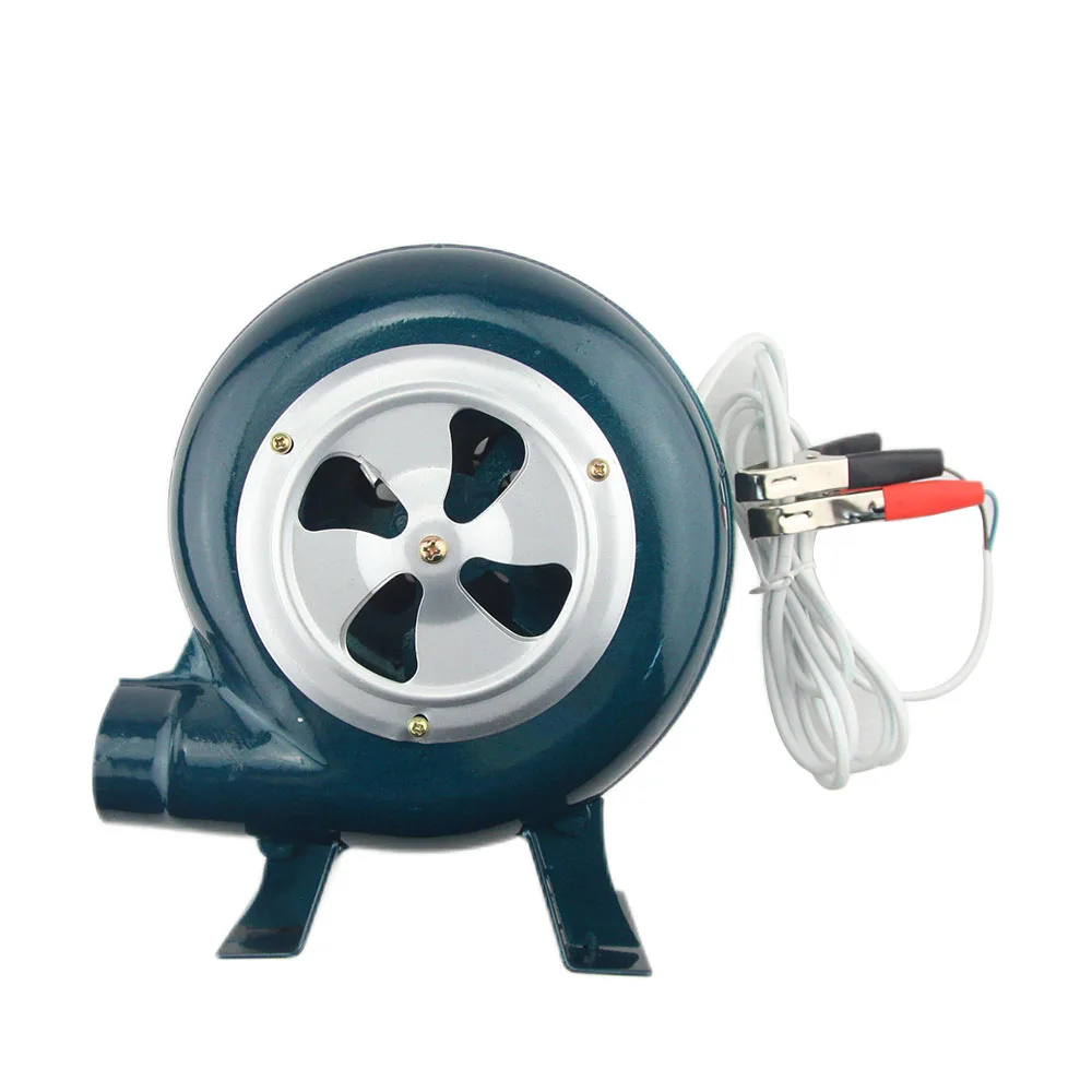 12V 80W Blower BBQ Outdoor Travel Portable All-Copper Motor Blower Tool Multi-Function Stove Home Canteen Blower Small