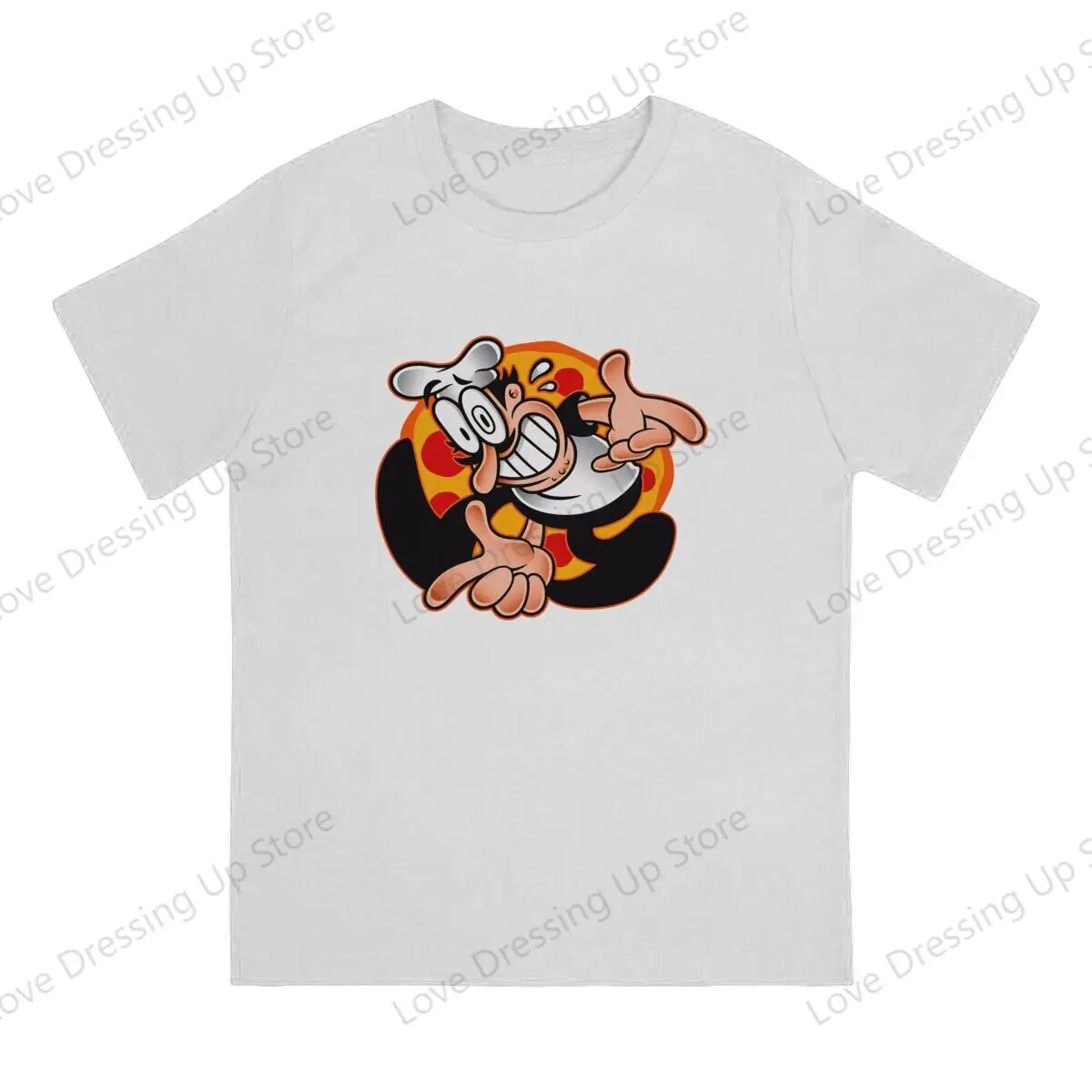 Pizza Tower Game 100%Pure Cotton Casual Men T-Shirt Peppino Adventure Short sleeve Tshirts Street short sleeve Tee Funny Tops