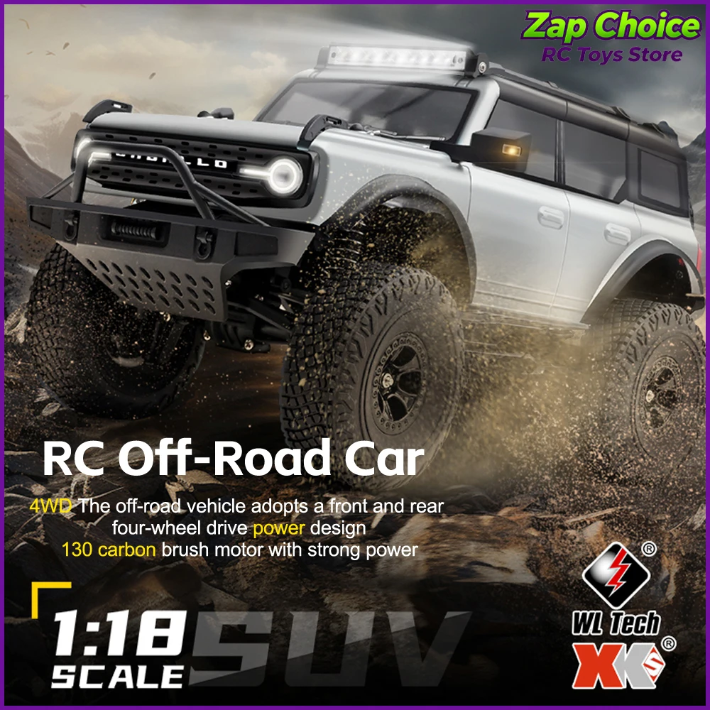 ZAP WLtoys 184023 Schaal 1/18 Hoge Simulatie 4WD Elektrische RC Off-Road Rotsklimmer 2.4G Afstandsbediening Speelgoed Cadeau voor Jongens Volwassenen