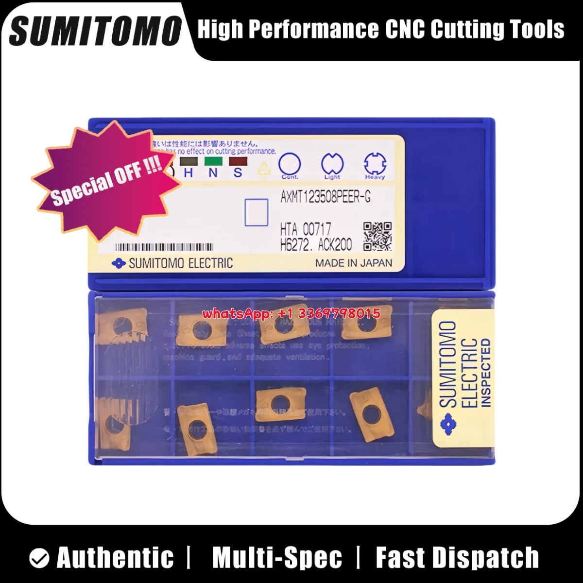 

SUMITOMO 100% Original AXMT AXMT170504/08PEER AXMT123508PEER AXMT170512PEER Milling Tools Turning Milling Cutter