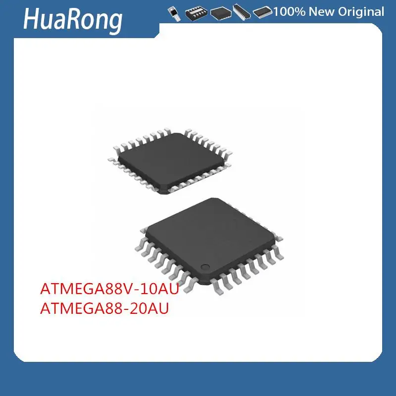 2Pcs/Lot  ATMEGA88V-10AU  ATMEGA88-20AU TQFP-32    GL854G   LQFP64