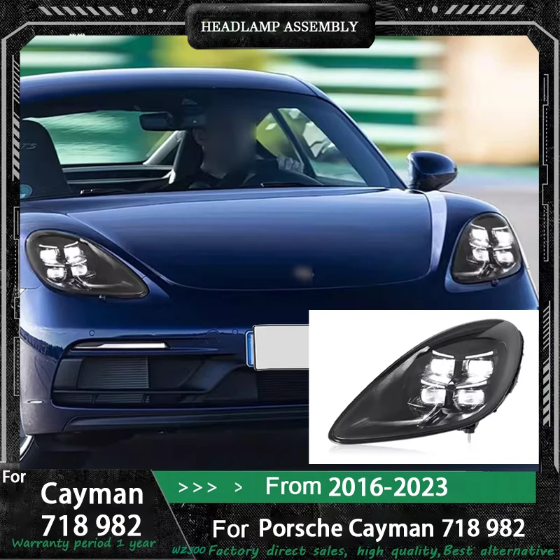 Car LED HeadLights for Porsche Cayman 718 16-24 full led DRL Car head lamp Assembly Signal Auto Accessories Modified Lamp 0 sold