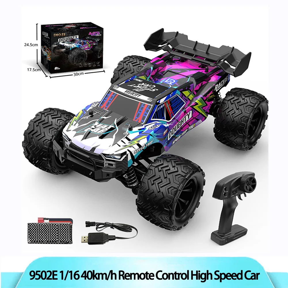 

9502E 1/16 RC Climbing Rock Off-road Truck 2.4G 4WD High Speed Vehicle 40KM/H Sport Racing Car Toys with Lights