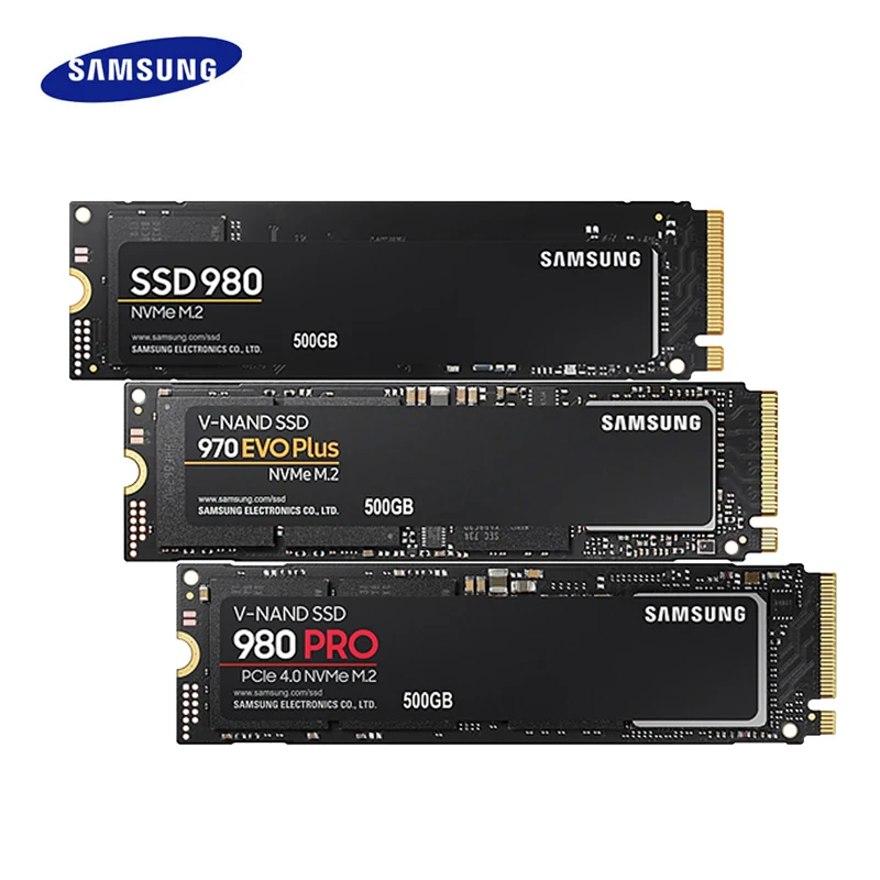 SAMSUNG-unidad interna de estado sólido para ordenador portátil, SSD M2 Nvme 980 PRO, 500GB, 1TB, 970 EVO Plus, 250GB, M.2 2280, 2TB