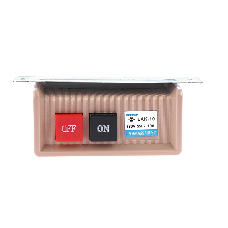 ON/OFF LAK-10 Start Stop interruttore a pulsante montato a filo Ac 380/220v 10a parti della macchina da cucire