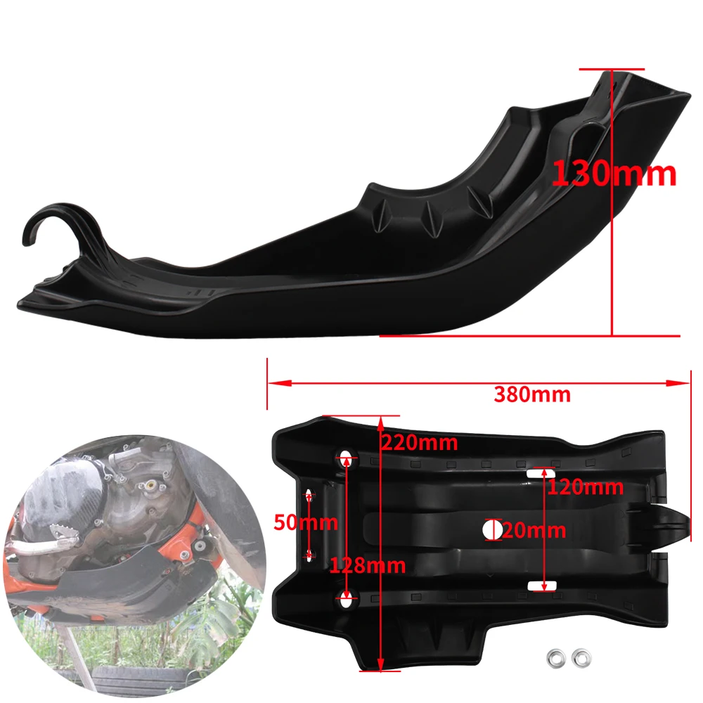 غطاء حماية هيكل محرك الدراجة النارية حامي تحت الجسم لـ KTM FE EXC 250 2017-2019 ملحقات الدراجة الترابية موتوكروس