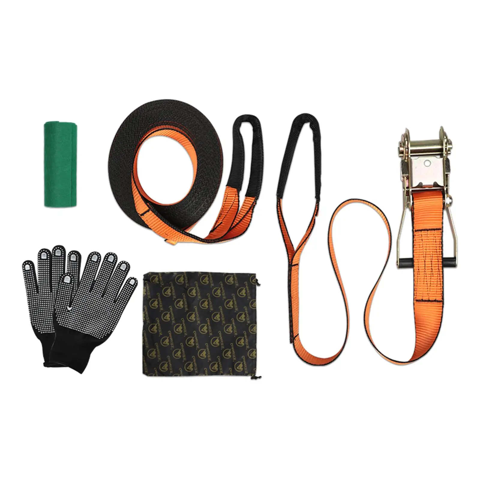 Slackline Kit Tree Protectors Plus Safe High Reliability for Strength