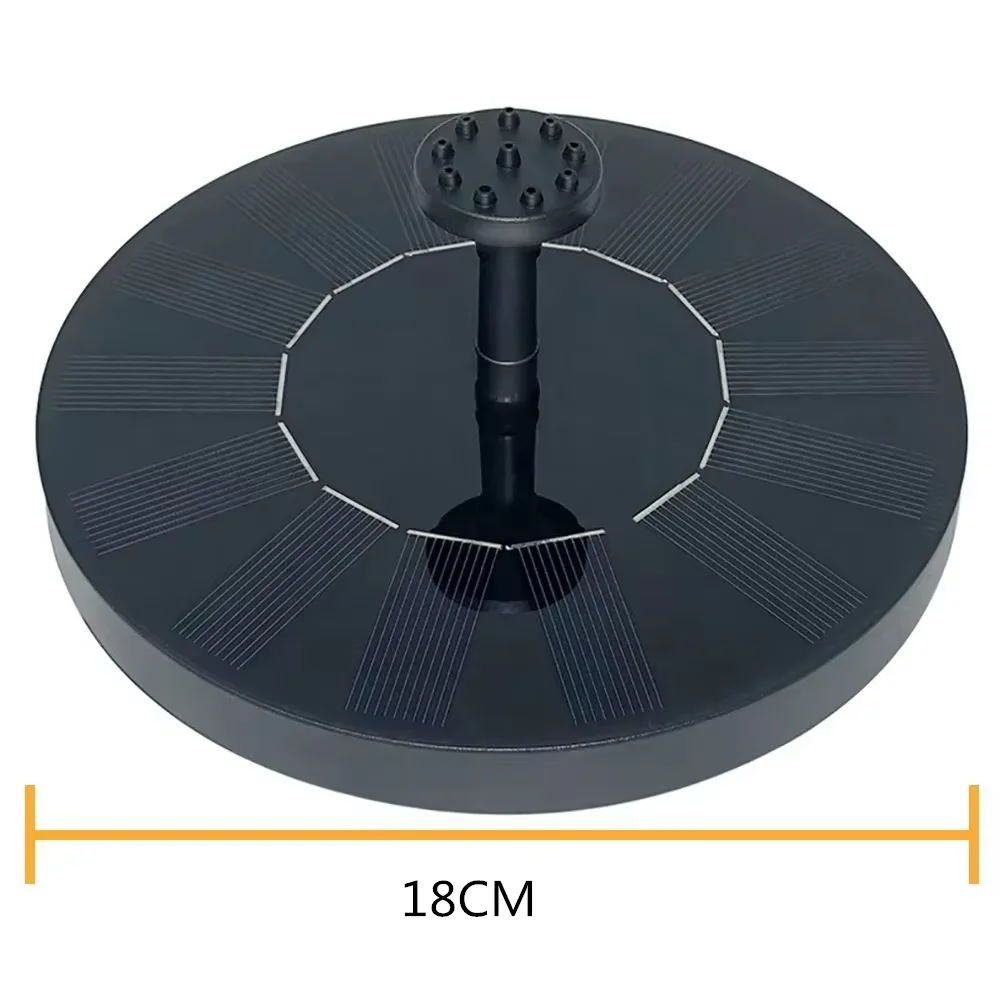 NONE Mini Solar Wasser Brunnen Pool Teich Wasserfall Brunnen Garten Dekoration Outdoor Vogel Bad Solar Powered Brunnen Schwimmenden Wasser 6