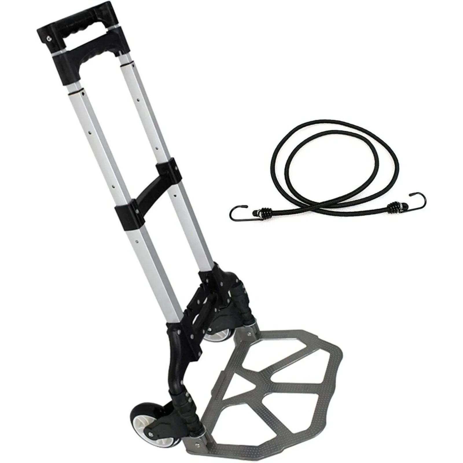 

Folding Hand Truck Aluminium Luggage Trolley Cart Dolly with Black Bungee Cord united states