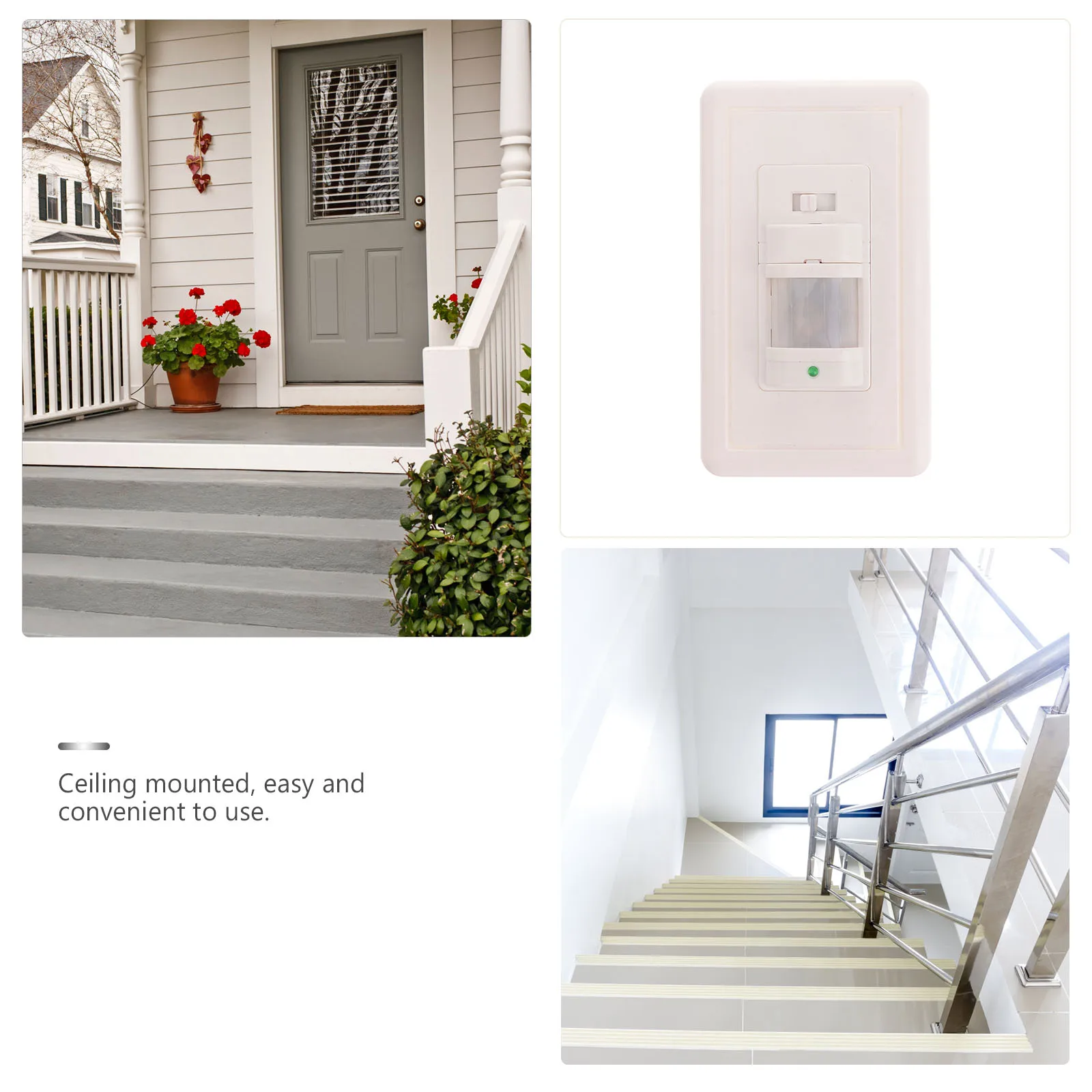 

110V Infrared Sensor Motion Body Heat Activated Ceiling Mount Switch for Corridor Toilets Stair Hall