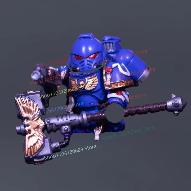 

MOC Building Blocks Mini Figure Giant Hammer Squad Warrior Assembly Model Display Anime Game Character Decorative Toy Gift