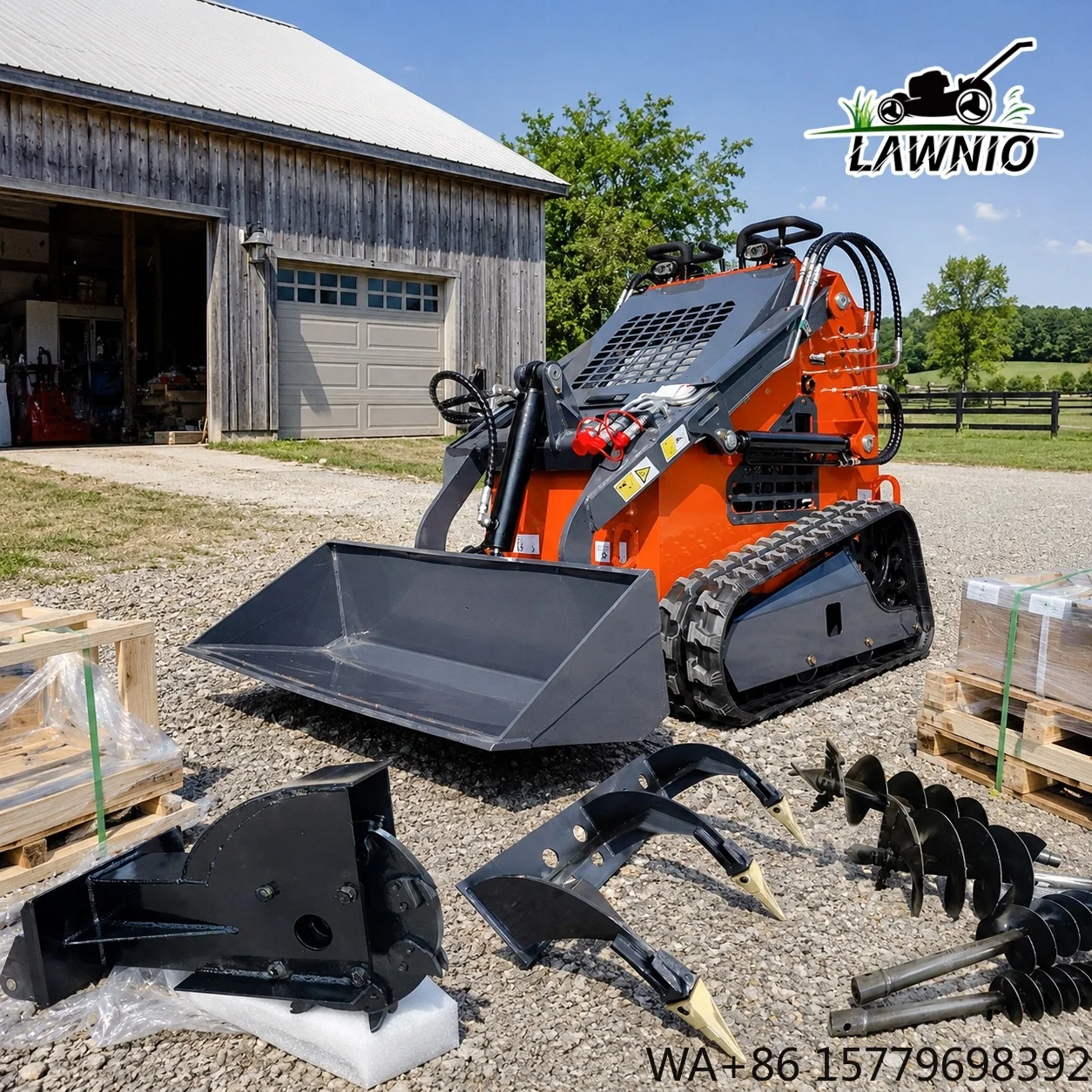 New Model Skid Steer Loader  Optional Three-Pump Three-Valve Hydraulic System Stable Travel for Farm Work Skid Steer