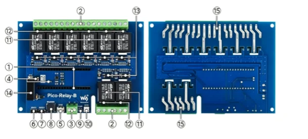 Raspberry Pi relay module industrial grade expansion board 8 channel