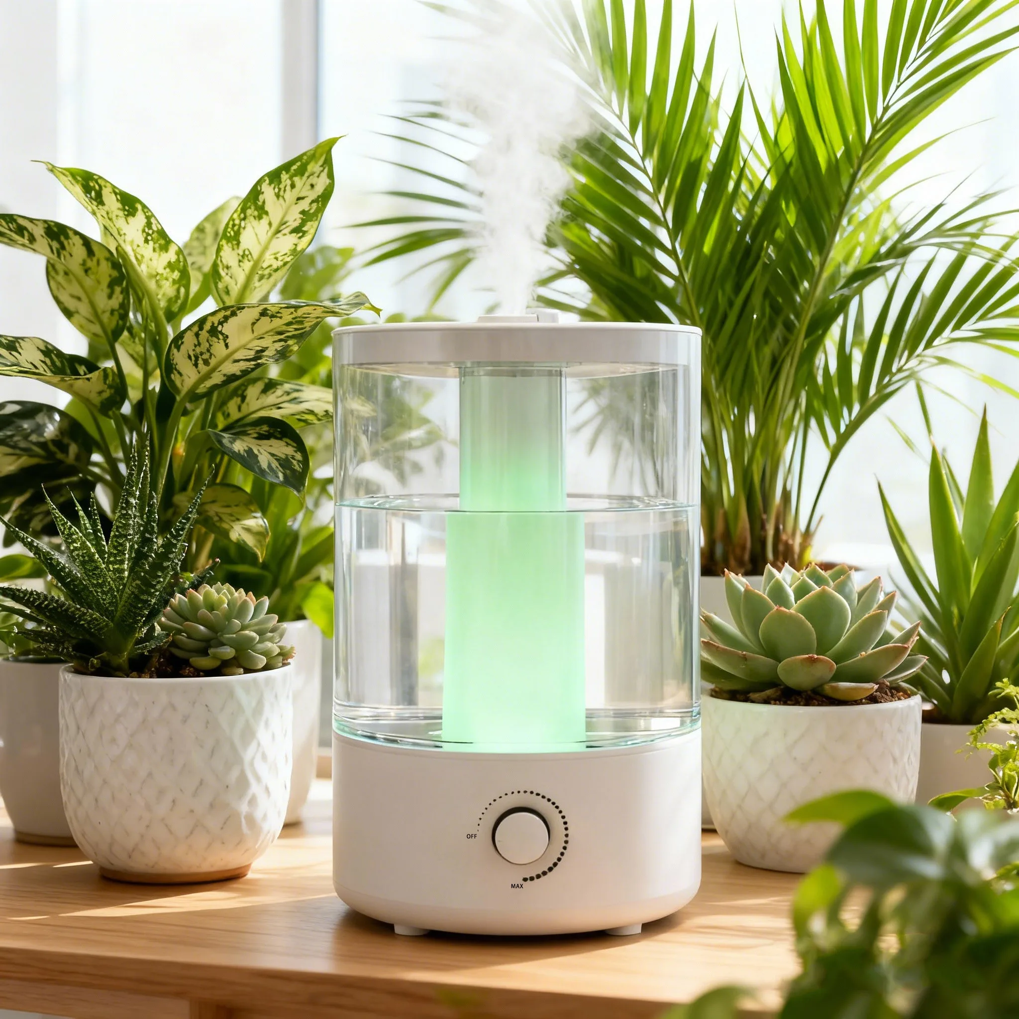 Portable Ultrasonic Humidifier Humidistat Control Aromatherapy Disinfection 3-5L Capacity  Quiet Operation Home Hotel