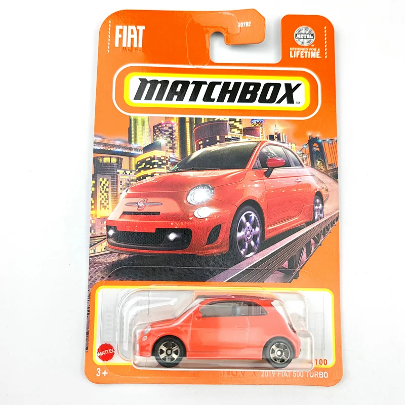 2024 Matchbox Cars 2019 FIAT 500 TURBO 1/64 Die-cast Model Car Toy Vehicles