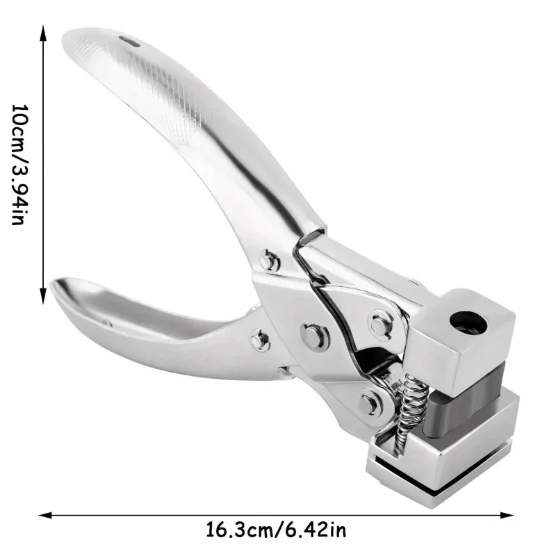 T Slot Shape Hole Punch Heavy Duty Tag Punches for Paper Crafts Handheld Earring Hole Punch Badge Hole Punch for ID Card Hard Pl