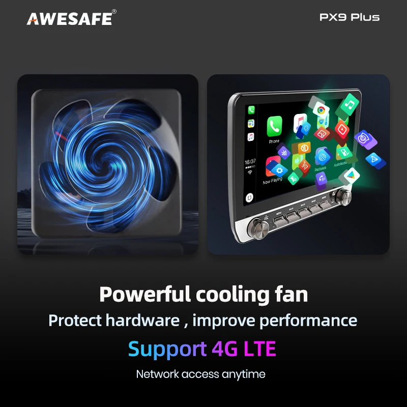 راديو سيارة لاسلكي من AWESAFE لـ Iveco اليومي ، ستيريو سيارة أندرويد أبل مع أزرار ، وسائط متعددة ، نظام تحديد المواقع ، 4G