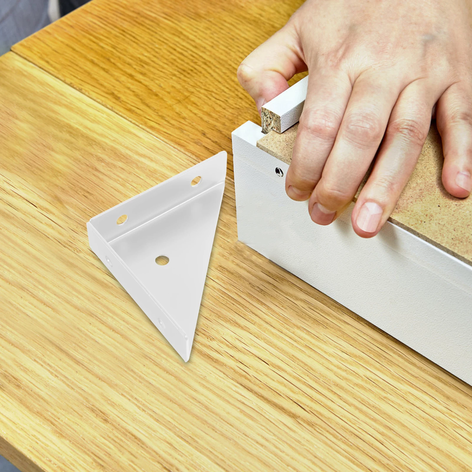 

Fixed Bracket for Furniture Fastening Supports Stainless Steel Triangular Angle Brackets Corner Shelf Mount Hardware