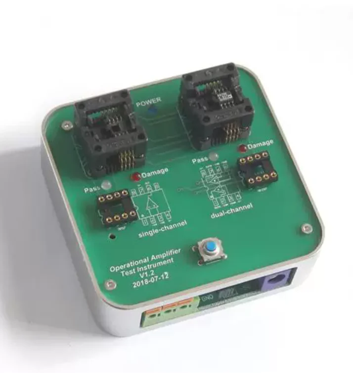 5.5V-28V Operational Amplifier Tester Instrument OP AMP Tester Suitable for Single & Dual OP AMP