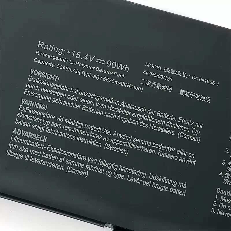 Safe Reliable Replacement Powercell  C41N1906 Laptop Battery for Asus FA506Q QR QM FA706QM