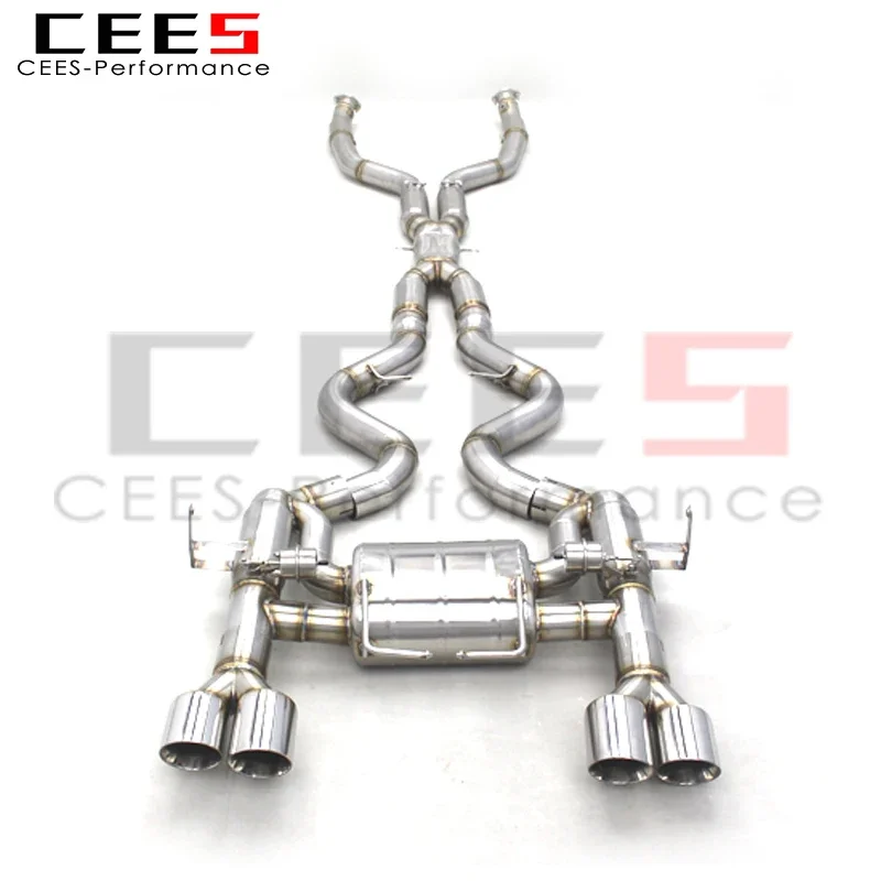 CEES Performance Catback for BMW M3 E90/E92/E93 4.0L 2008-2013 SS304 Stainless Steel Exhaust Pipe Muffler Racing Valved System