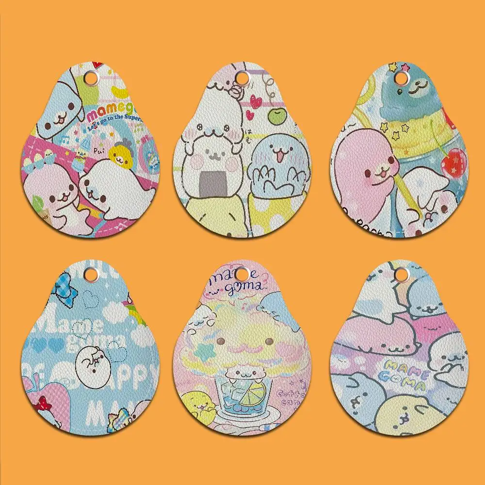 M-Mamegoma Creative Cartoon Pattern Sensitive Access Card Protective Sleeve Keychain Fashion Decorative Pendant