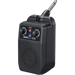 LEKATO 5W Mini Electric Guitar Amp Portable Guitar Amp Bluetooth  Built-in 4 Effects Rechargeable Small Guitar Amp for Practice