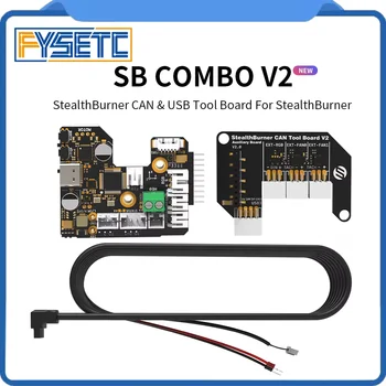 FYSETC SB COMBO V2 StealthBurner CAN i płyta narzędziowa USB Wbudowany TMC2209 z płytką pomocniczą dla Voron SB Hotend