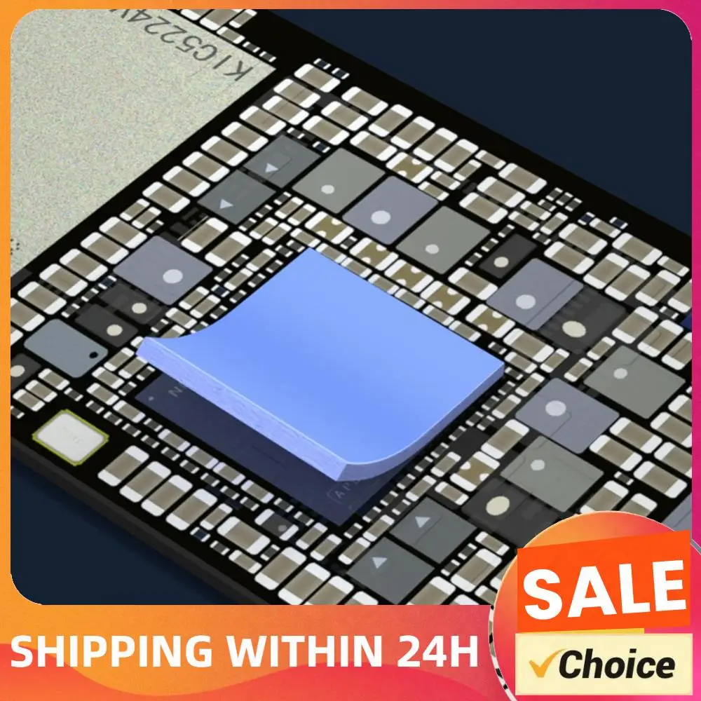 

100 шт. Термостойкие токопроводящие силиконовые прокладки 12x12x1.5 мм для быстрого отвода тепла при ремонте GPU и CPU