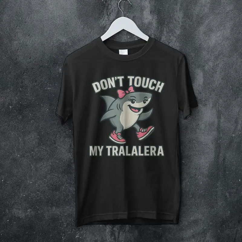 Retronim Забавная футболка с изображением акулы «Мем» Tralalero Tralala Italian Brainrot Tung Sahur Anomali dont touch