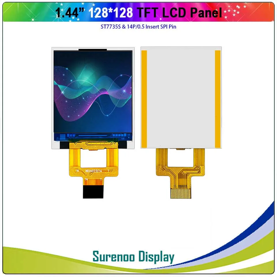 Imagem -03 - Painel da Tela do Módulo do Lcd Motorista Incorporado de Lcm 1.44 128x128 Serial Spi Tft St7735 Gc9106