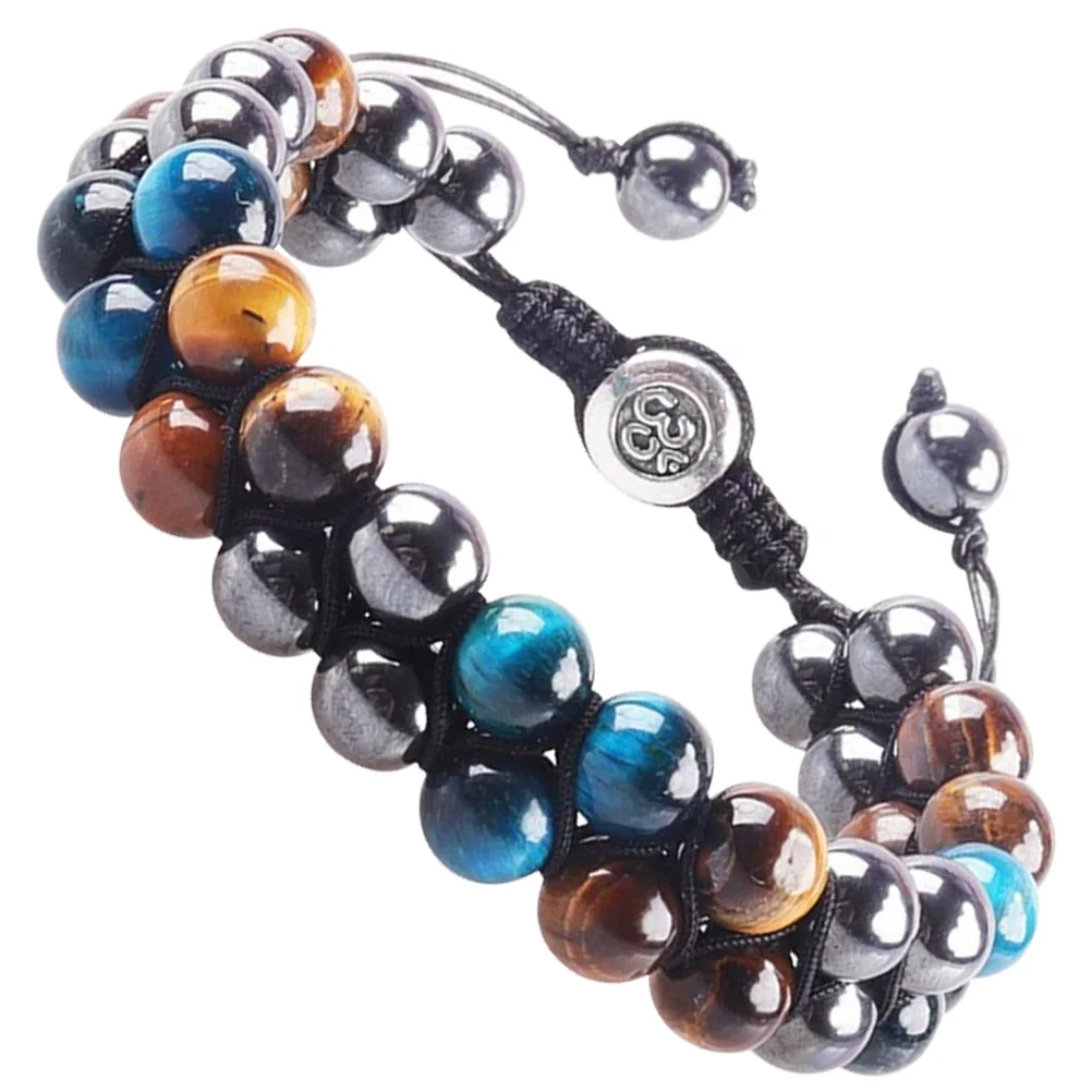 

Agate Bracelet Beaded Wristb H Natural Stone Adjustable Comfortable Decor