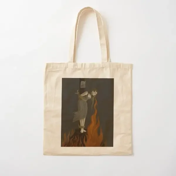 

Salem Witch Burning Cigarette Fire Casti Canvas Bag Handbag Ladies Shopper Grocery Travel Reusable Women Unisex Printed